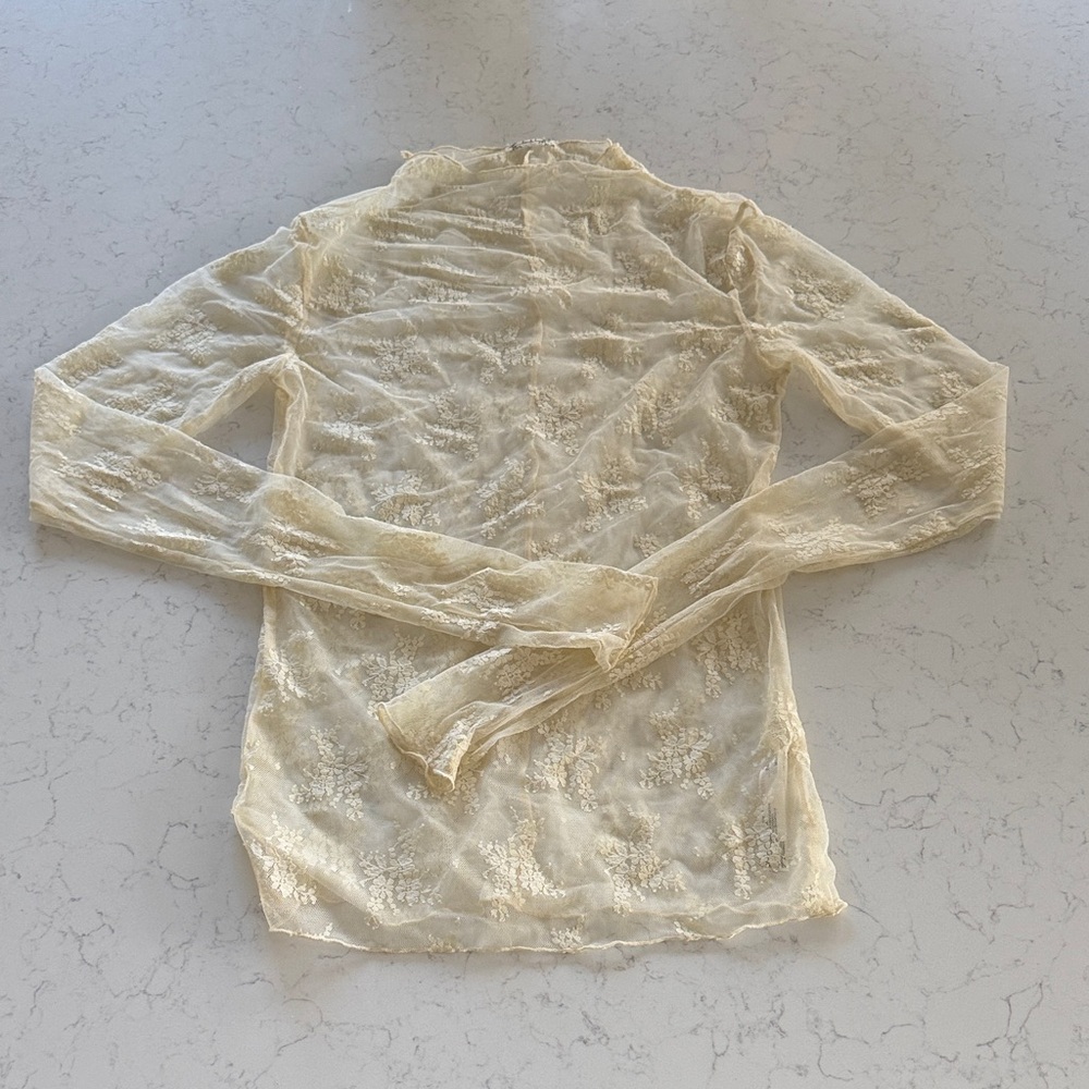 Free People Lace Lady Lux Layering Top SZ M